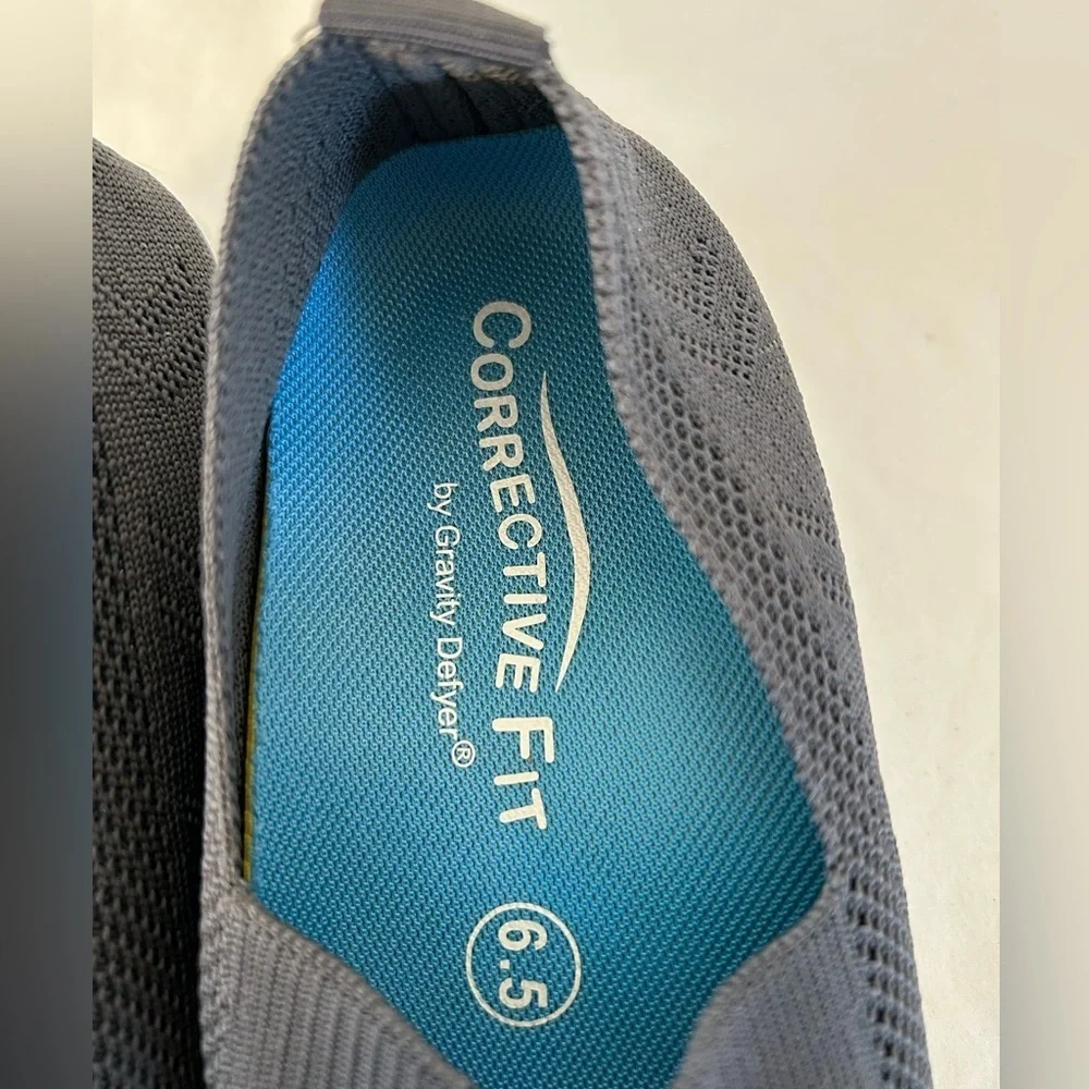 Gravity Defyer Black ‎ Corrective Fit Walking Shoes Sz 6.5